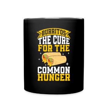 Burrito Gift - Tasse einfarbig - Schwarz - Vorne