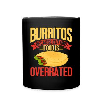 Cadeau Burrito - Mug uni - noir - Devant