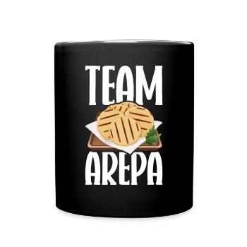 Arepa Kolumbianisches Essen - Tasse einfarbig - Schwarz - Vorne