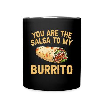 Burrito Gift - Tasse einfarbig - Schwarz - Vorne