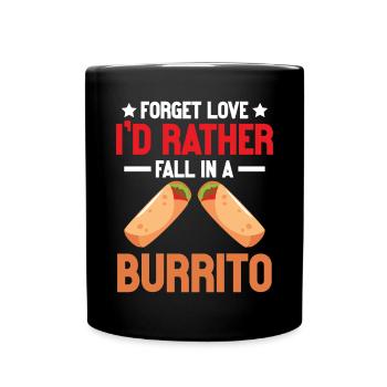 Burrito Gift - Tasse einfarbig - Schwarz - Vorne