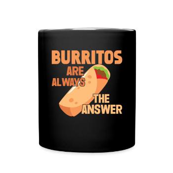 Burrito Gift - Full Colour Mug - black - Front
