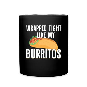 Cadeau Burrito - Mug uni - noir - Devant
