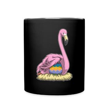 Œuf de Pâques du flamant rose - Mug uni - noir - Devant