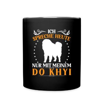 Talk only to Do Khyi Tibetan Mastiff Tibetan Mastiff - Full Colour Mug - black - Front