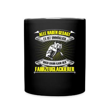 Vehicle painter Then came the painter - Full Colour Mug - black - Front