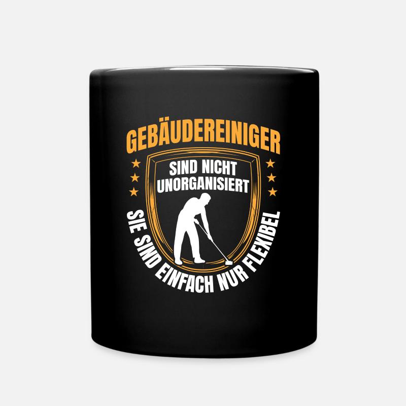 Gebäudereiniger sind flexibel Fensterputzer - Tasse einfarbig - Schwarz