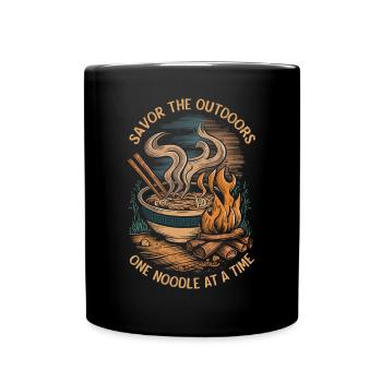 Camping Amateurs de Ramen - Mug uni - noir - Devant