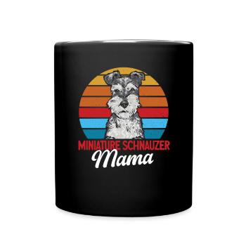 Schnauzer nain Chien Schnauzer - Mug uni - noir - Devant