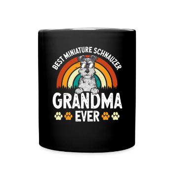 Schnauzer nain Chien Schnauzer - Mug uni - noir - Devant