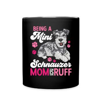 Schnauzer nain Chien Schnauzer - Mug uni - noir - Devant