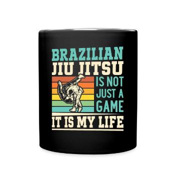Le Jiu Jitsu Brésilien n’est pas seulement un jeu, c’est mon li - Mug uni - noir - Devant