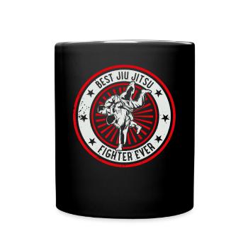 Jiu Jitsu fighting - Best Jiu Jitsu Fighter ever - Full Colour Mug - black - Front