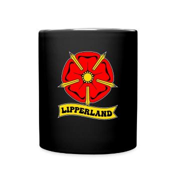 Lipperland Ostwestfalen Lippische Rose Lippe - Tasse einfarbig - Schwarz - Vorne