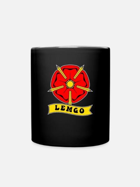 Lipperland Ostwestfalen Lippische Rose Lippe Lemgo - Tasse einfarbig - Schwarz