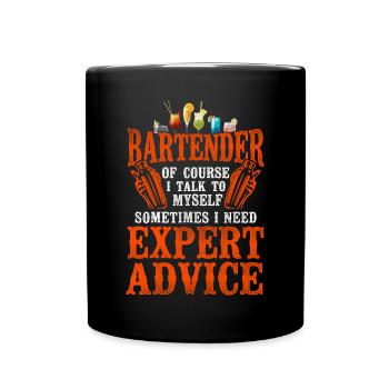 Bartender Mixologist Bartender Of - Full Colour Mug - black - Front