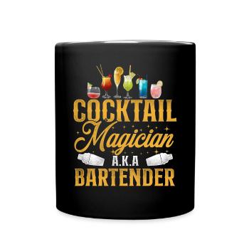 Barman Mixologue Cocktail - Mug uni - noir - Devant