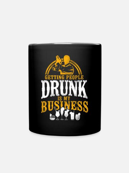 Bartender Mixologist Getting - Tasse einfarbig - Schwarz