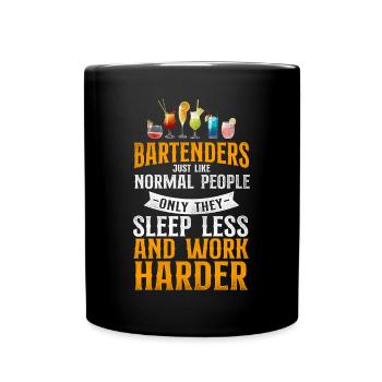 Bartender Mixologist Bartenders - Full Colour Mug - black - Front
