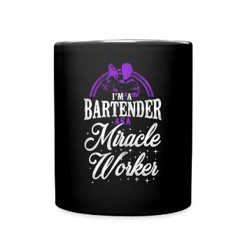 Bartender Mixologist Bartender - Full Colour Mug - black - Front