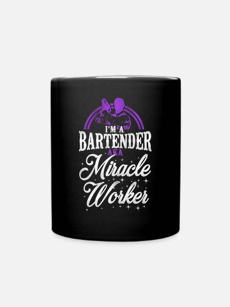 Bartender Mixologist Bartender - Tasse einfarbig - Schwarz
