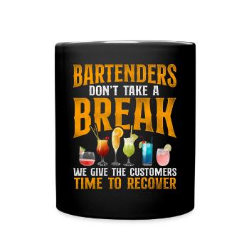 Bartender Mixologist Bartenders - Full Colour Mug - black - Front