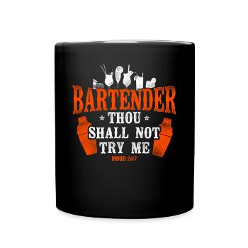 Bartender Mixologist Bartender - Full Colour Mug - black - Front