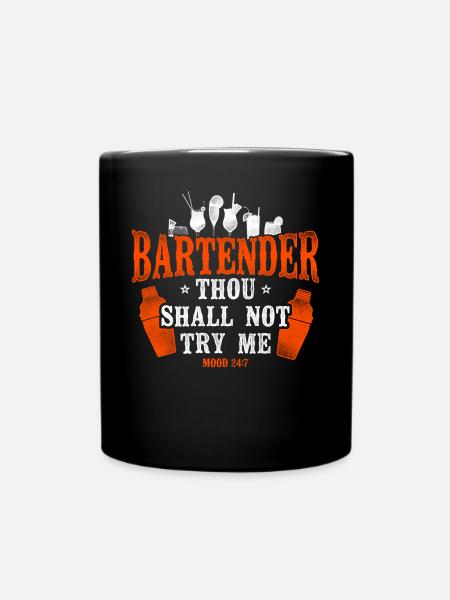 Bartender Mixologist Bartender - Tasse einfarbig - Schwarz