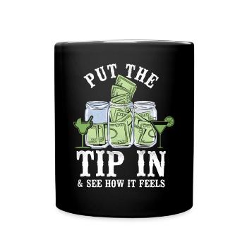 Barman Mixologue Put The Tip - Mug uni - noir - Devant