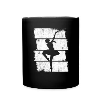 Dessin de danseuse de ballet - Mug uni - noir - Devant