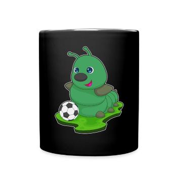 Caterpillar Joueur de football Football - Mug uni - noir - Devant