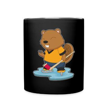 Biber Eishockey Eishockeyschläger - Tasse einfarbig - Schwarz - Vorne
