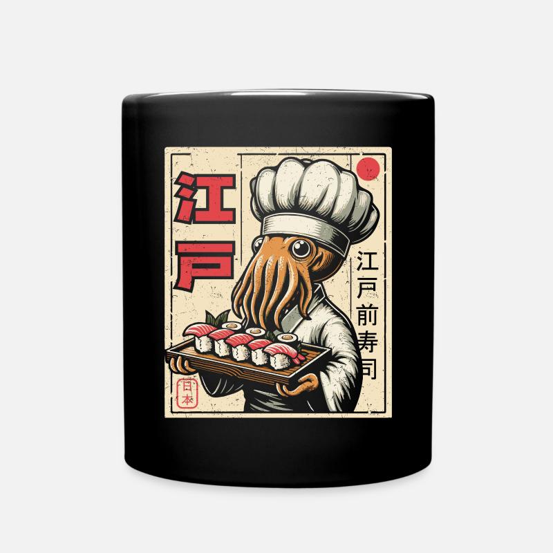 Sushi - Tasse einfarbig - Schwarz