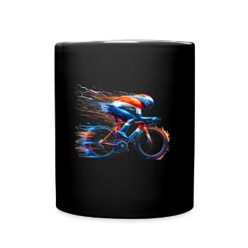 Maillot de cyclisme design, vélo de route, couleurs néerlandaises - Mug uni - noir - Devant