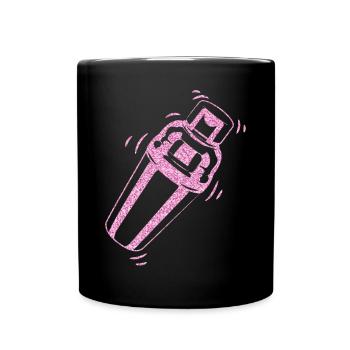 Bartender Mixologist Shaker - Tasse einfarbig - Schwarz - Vorne