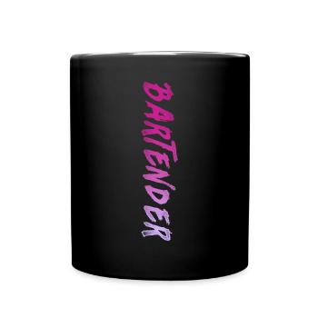 Bartender Mixologist Bartender - Full Colour Mug - black - Front