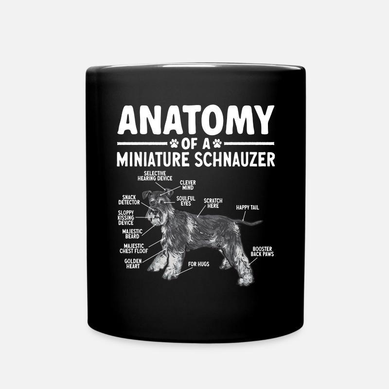 Schnauzer nain Chien Schnauzer - Mug uni - noir