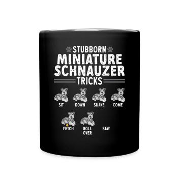 Schnauzer nain Chien Schnauzer - Mug uni - noir - Devant
