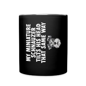 Schnauzer nain Chien Schnauzer - Mug uni - noir - Devant