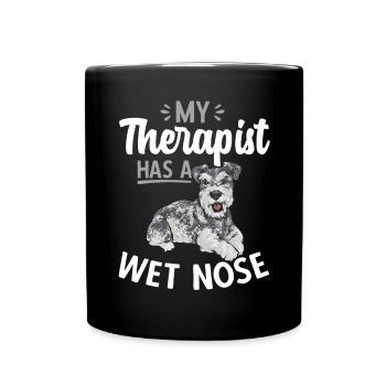Schnauzer nain Chien Schnauzer - Mug uni - noir - Devant