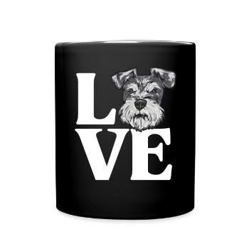 Schnauzer nain Chien Schnauzer - Mug uni - noir - Devant