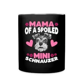 Schnauzer nain Chien Schnauzer - Mug uni - noir - Devant