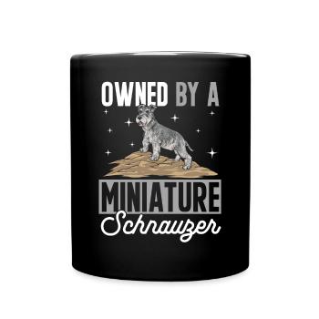 Schnauzer nain Chien Schnauzer - Mug uni - noir - Devant