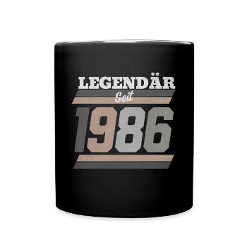 1986 - Tasse einfarbig - Schwarz - Vorne