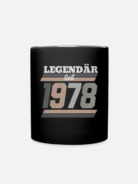Legendär seit 1978 - Tasse einfarbig - Schwarz