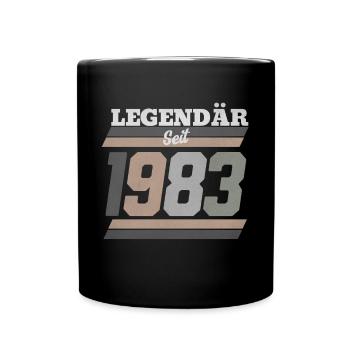 Legendär seit 1983 - Tasse einfarbig - Schwarz - Vorne