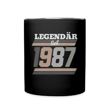 Legendär seit 1987 - Tasse einfarbig - Schwarz - Vorne