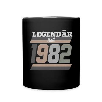 Legendär seit 1982 - Tasse einfarbig - Schwarz - Vorne