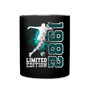 1982 Born Football Édition Limitée Anniversaire - Mug uni - noir - Devant