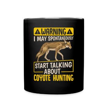 Coyote Hunter Yote - Full Colour Mug - black - Front